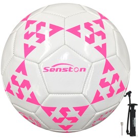 Senston Football Size 5 with Classic Design, Football Ball with Pump for Regular Games, Training and Football Lessons