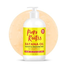 Batana Oil For Hair Growth Shampoo - Caffeine + Silicone Free + Sulfate Free - Thickening Shampoo For Thinning Hair, Hair Loss - Moisturizing, Smooth Hair - Hair Regrowth Shampoo For Men & Women