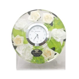Ixu New Dream Light Flower Clock Pure Rose UFO Mini Watch Set with Stand Gift Wrapping Specifications