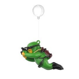 onesimcr Floating Fish Tank Decorations, Aquarium Decorations, Lovely Diver Fish Tank Decorations, Floating Device Fish Tank Accessories，Suitable for All Kinds of Fish Tanks(Dark Green)…