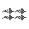 4Pcs Garden Gnome Plant Markers Durable Rustproof Decorative Metal Plant