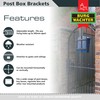 Burg-Wachter Adjustable Post Box Gate & Railing Mounting Bracket Kit,