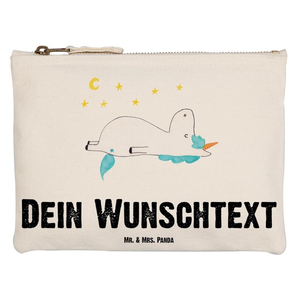 Mr. & Mrs. Panda Make-up bag unicorn starry sky, White