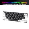 G61 Mini RGB Keyboard LED Backlight 61 Keys Ergonomic Mechanical
