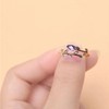 PRAYMOS June Birthstone Rings for Women 925 Sterling Silver Stackable