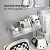 Urukutsa Wall Mount Tumbler Lids Holder Adhesive Lid Organizer Storage