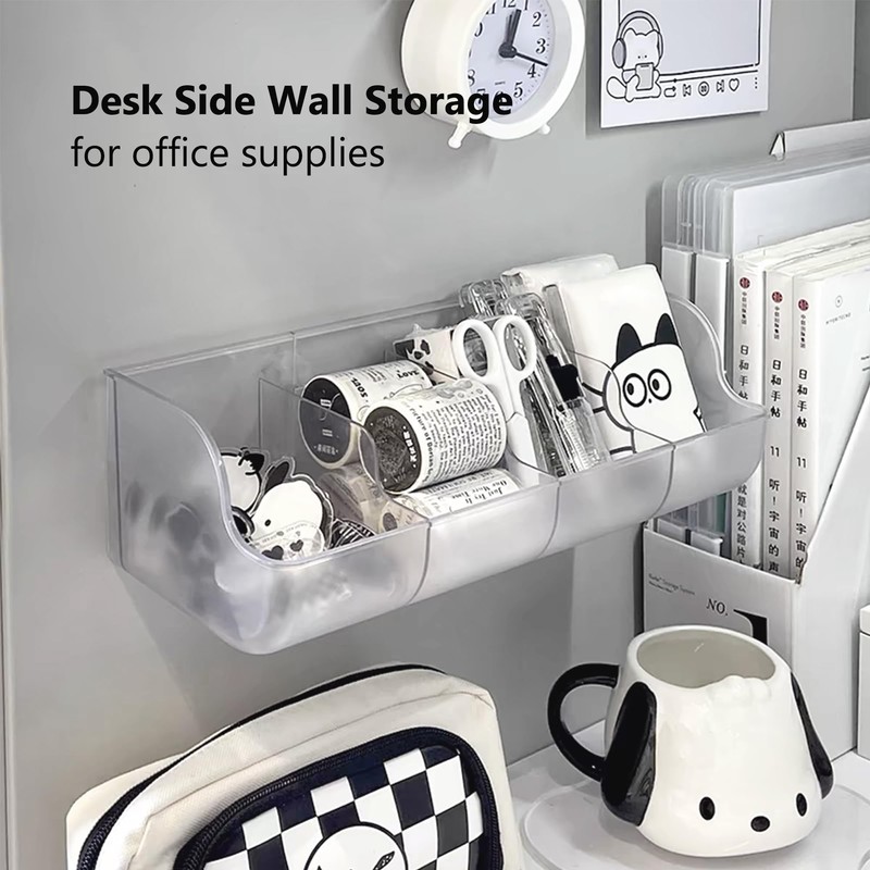 Urukutsa Wall Mount Tumbler Lids Holder Adhesive Lid Organizer Storage