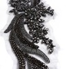 Hand-Made Beaded Rhinestons DIY Clothing Appliques Patch,Beaded Applique for Wedding
