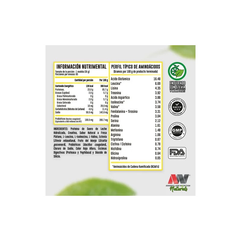 Kit Hydrotein Naturals + Creatina Monohidratada Advance N