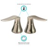 Dura Faucet Elegant Style Lever Handles (Brushed Satin Nickel)