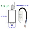 Starting Capacitor, Motor Capacitor, Working Capacitor, Cable 1.5 μF, 450