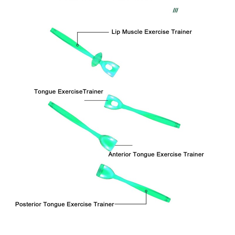 4pcs Tongue Muscle Trainer Improve Flexibility Lateralization Lifting Oral Muscle