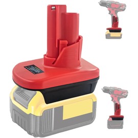 Adaptador DM20M12 para herramientas eléctricas Milwaukee M12 de 12 V, adaptador de batería TEPULAS Convertir para Dewalt 20 V y para Milwaukee 18 V Li-ion para Milwaukee M12 12 V Herramientas