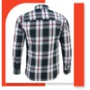 Daniel Smart Men's Motorcycle Shirt Plaid Biker Flannel Jacket Removable