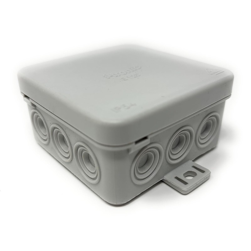 F-Tronic junction box IP54 for damp areas, 75 mm x