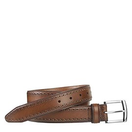 Johnston & Murphy Men's Perfed-Edge Belt Tan 40 US