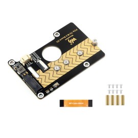 PCIe to M.2 Adapter Board Compatible with Raspberry Pi 5, PCIe to M.2 M Key Board Support 2280/2260 / 2242/2230 M.2 NVMe Solid State Drives, 8Gbps Data Rate, High-Speed Reading/Writing