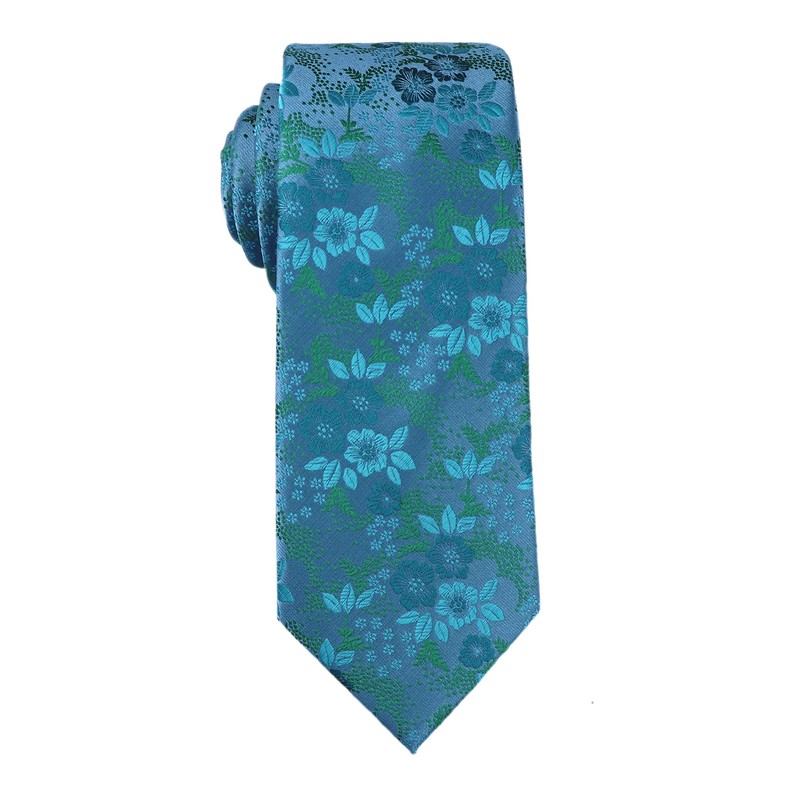 Secdtie Corbata de seda para hombre, diseño floral de lujo,