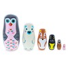 BestPysanky Set of 6 Animals Wooden Nesting Dolls