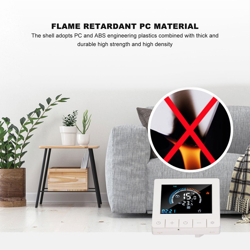 Programmable Smart Thermostat Electric Heating Smart Thermostat Digital LCD Display
