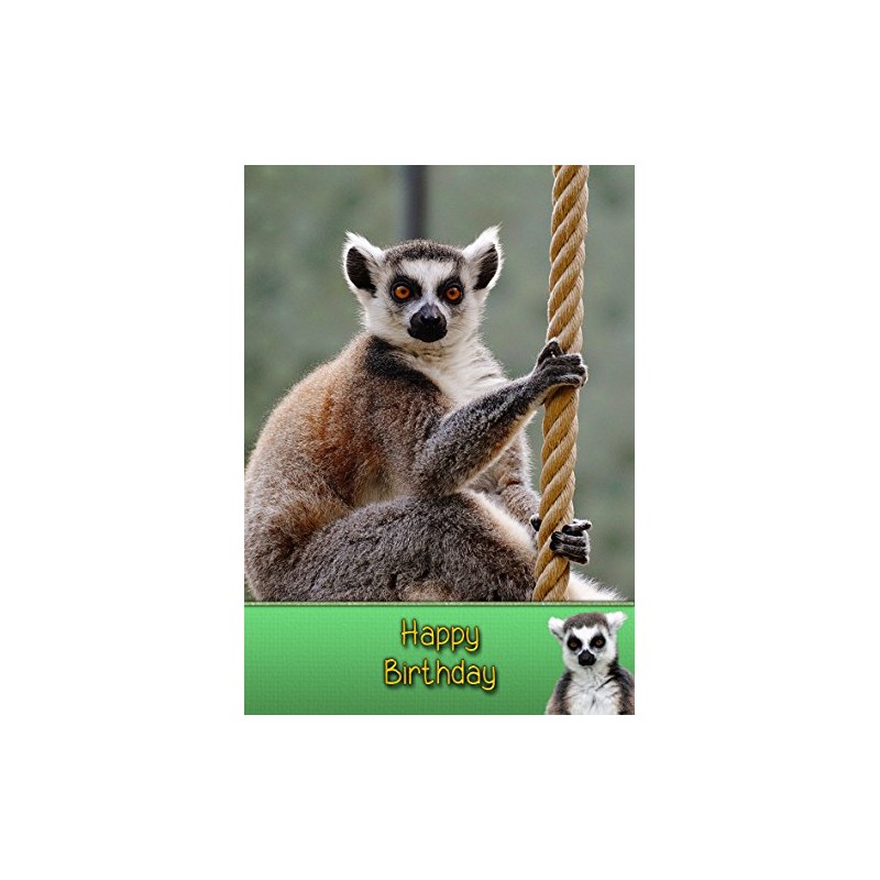 Lemur Birthday Card