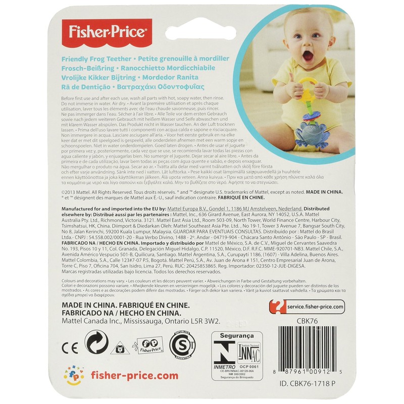 Fisher Price - Friendly Frog Teether (Cbk76)