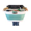 SAMMART 40L (10.5 gallon) Collapsible Plastic Laundry Basket - Foldable