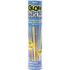 Darice 1096-09 Glow Sticks, 8", Assorted Neon Colors, 100 Pack