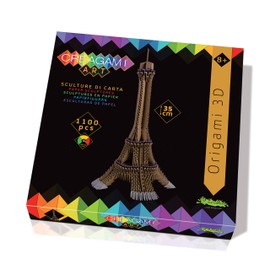 Creagami 742 3178742 Origami 3D, Craft Set for Adults and Children from 8 Years, 1100 Pieces Paper Sculpture Eiffel Tower