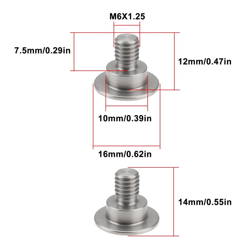 ECSiNG 6pcs Motorcycle Front Fork Guard Bolt Screw Compatible with