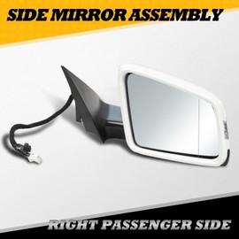 Jecoupoon Passenger Side Mirror Assembly Compatible with CLA250 CLA45 AMG 2014-2018 Rearview Mirror with (BSM) Blind Spot Match & Heated and Turn Signal Light 1178100876-PFM (White Right)