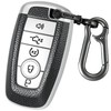 Kirsnda for Ford Key fob Cover,Texture case,with Keychain,Key Shell/Skin,5-Buttons fit