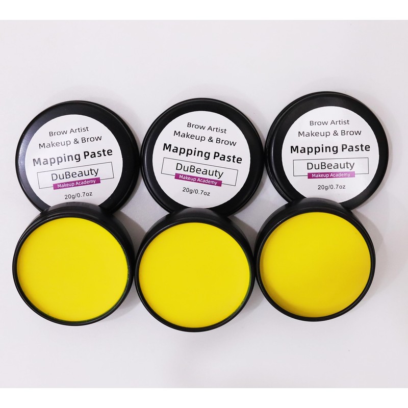 20g/0.7oz Microblading Eyebrow Marker Yellow Tattoo Brow Paste Eyebrow Permanent