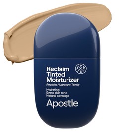 APOSTLE Reclaim Tinted Moisturizer for Men (10 Falmouth) - Niacinamide, Vitamin E, Squalane, Hyaluronic Acid, Tinted Face Moisturizer For Men. Hydrates, Evens Skin Tone, Reduces Fine Lines, 1 Fl. Oz.