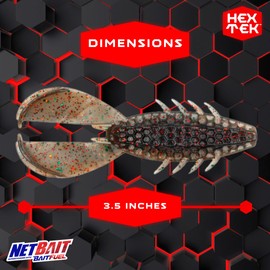 NetBait HexTek Supercharged with BAITFUEL 3.5'' The Rascal - Big Texan