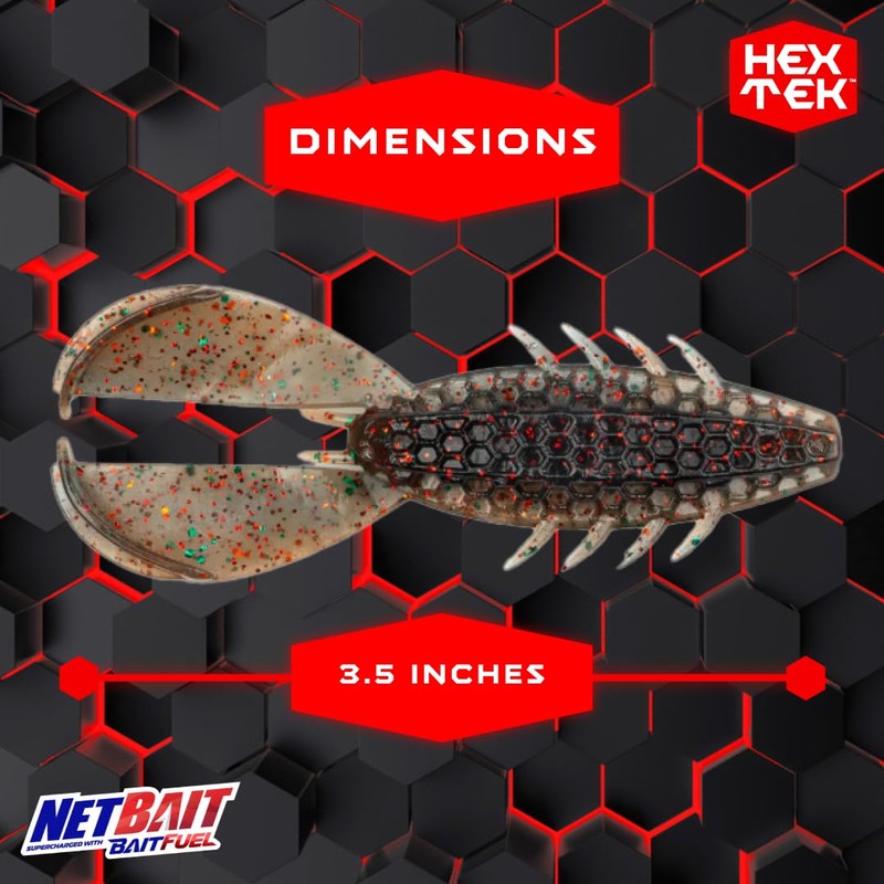 NetBait HexTek Supercharged with BAITFUEL 3.5'' The Rascal - Big