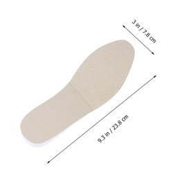 LALAFINA Heightening Insoles 2.5cm Lift Leather Heel Pads for Comfort and Style Size 35/36