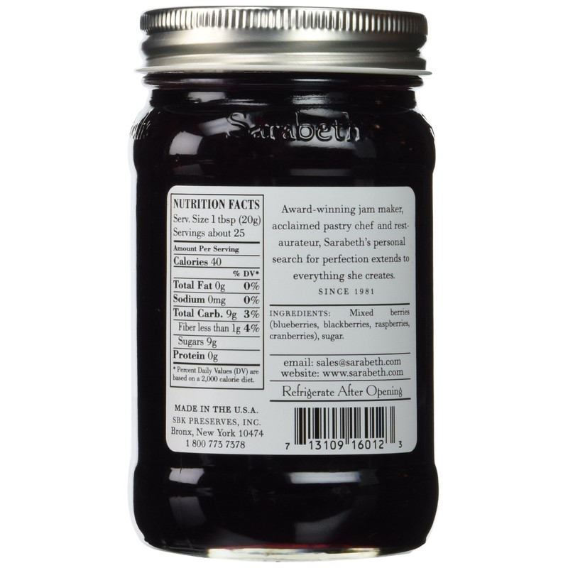 Sarabeth's Mixed Berry Fruit Spread, 18 oz