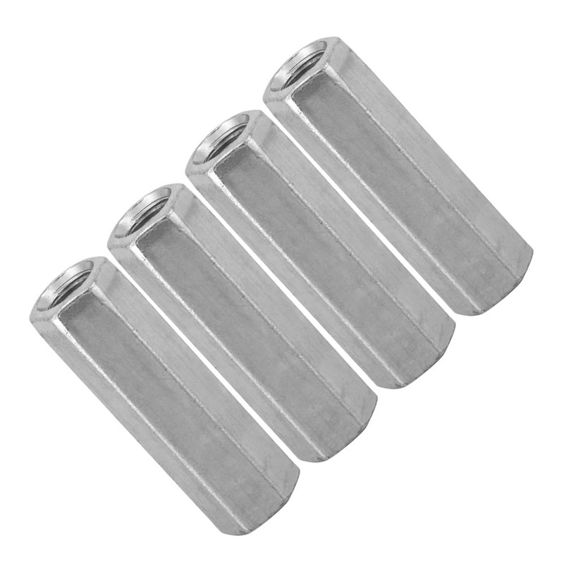 10Pcs M8 Long Rod Nut Hex Coupling Nut Hexagonal Sleeve