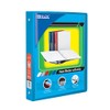 BAZIC 1/2" Cyan 3-Ring View Binder w/ 2-Pockets