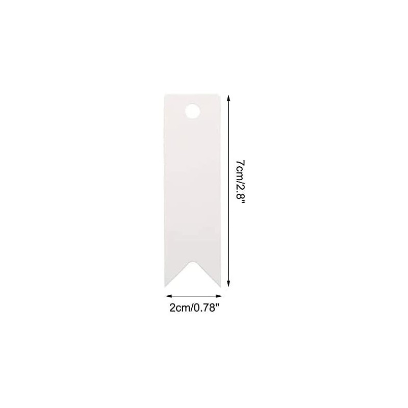 I.U.O.T 100 pcs Mini Kraft Gift Tags | 7x2cm |