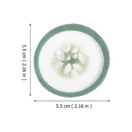 LALAFINA 100pcs Spa Cooling Eye Pads Cucumber Print Eye Patches Eyelash Pad Disposable Vegetable Eye Patches Non- woven Eye Masks Paper for Home Travel Salon