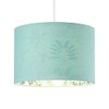 Unique and Modern Jungle Print Duck Egg 12" Lampshade with