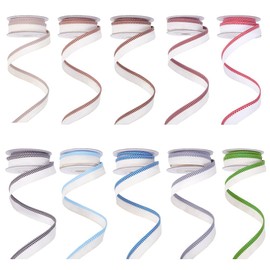 INFUNLY 20 Yards Book Binding Endbands 10pcs Colorful Cotton Bookbinding Headbands 1/2" Wide Archival Binding Cloth Bookbinding Repair Tape for Book Reader Lover Book Decor School Supplies DIY Craft