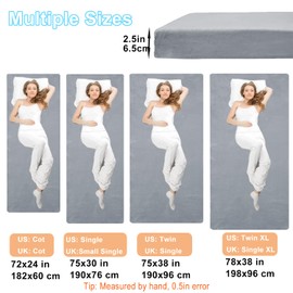 TokSay Foam Camping Mattress - Portable Roll Up Sleeping Pad for Car, Tent, Cot & Floor - Waterproof, Comfortable & Compact with Travel Bag (Single: 75X30)