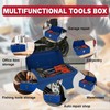 P.I.T. 12 Inch Tool Box,Portable Small Steel ToolBox with Metal