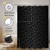 ZTTXL Shower Curtain (72" x 78"), Black Leopard Cheetah Print