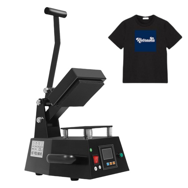 ZERNEIL Heat Press Machine, 110V 600W Digital Heat Presser Label