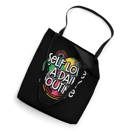 Self Love is a Daily Routine Motivational Quote Hobby Tote Bag