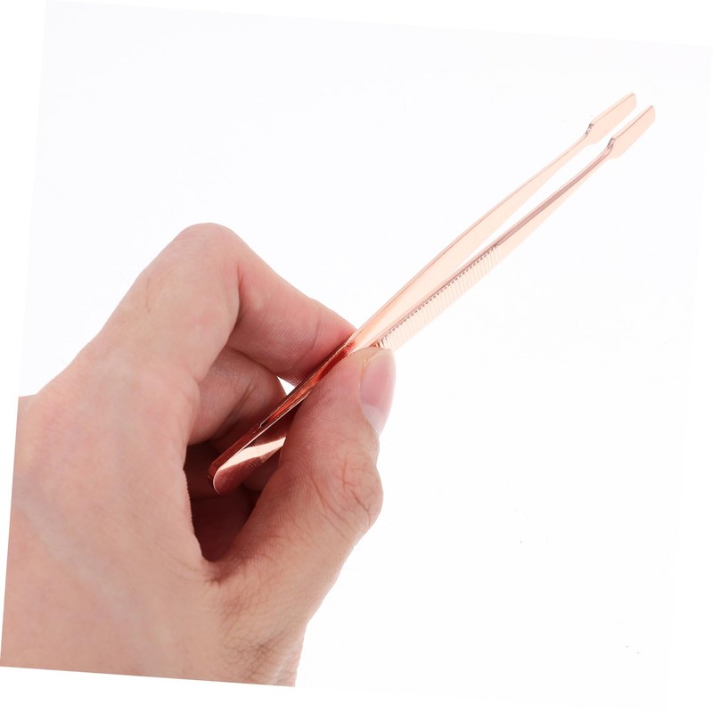 Gatuida 4 pcs Stainless Steel Eyelash Extension Tweezers Ergonomic Design